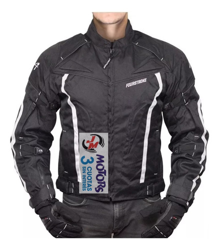 Jm Nuñez Campera Moto 4t Fourstroke Eco Jacket Cordura / Ykk