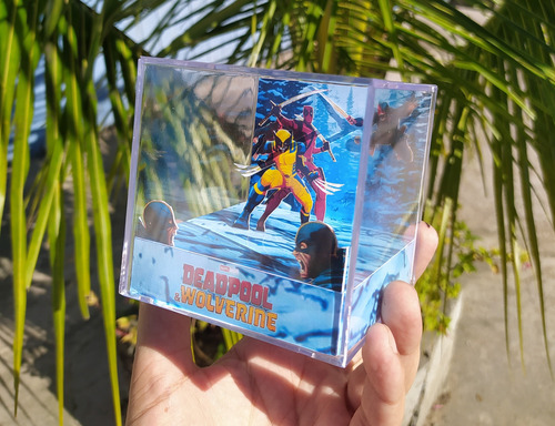 Cubo Diorama Deadpool & Wolverine