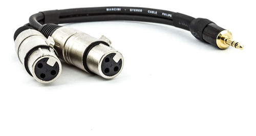 Cabo P2 Estereo Para 2 Xlr Femea - 10 Mt