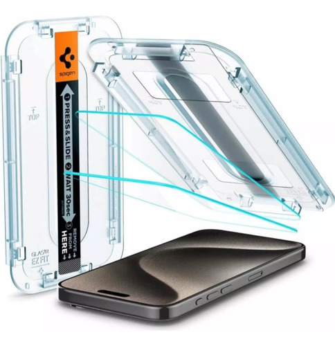 Vidrio iPhone 15 Pro Spigen Transparente 