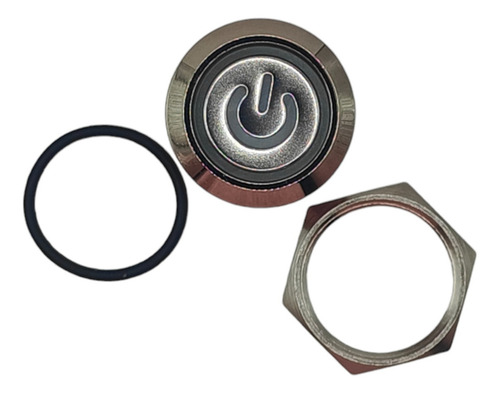 Boton Metalico Push Button Switch Iluminado 19mm 12v 5a Ip65