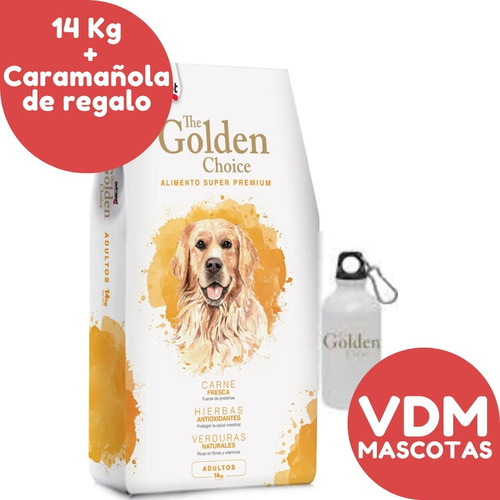 Imagen 1 de 3 de Alimento The Golden Choice Perro Adulto 14 Kg + Regalo 