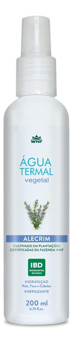 Água Termal Aromática Alecrim Wnf - 200ml Momento de aplicação Dia/Noite Tipo de pele Todo tipo de pele