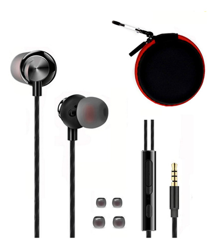 Apexone Auriculares Intrauditivos De Metal Con Cable Con Mic