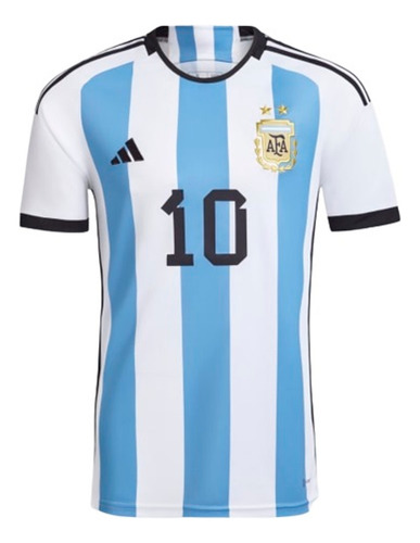 Camiseta Adidas Copa Del Mundo 22 Messi 10 Aeroready Usada (Usado)