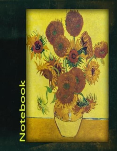 Libro: Van Goghs Sunflowers Notebook, Soft Cover, 8.5*11 , 