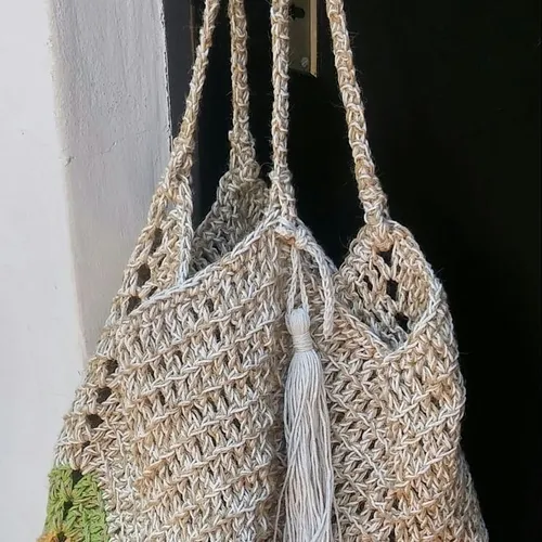 Bolsos tejidos en yute hotsell