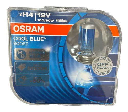Juego Bombillos Osram Aleman H4 Cool Blue Boost 12v 100/90w