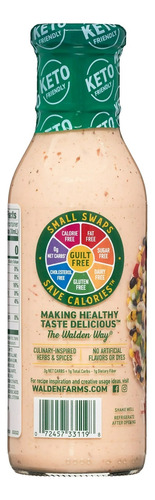 Walden Farms Aderezo Chipotle Ranch, 12 Oz Sin Azúcar