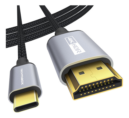 Techtobox Cable Usb-c A Hdmi 4k A 60hz De 10 Pies [trenzado,