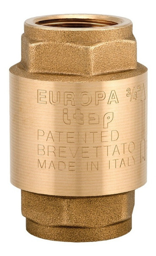 Valvula Check 1  Europa Original Itap Italina Bronce 100%