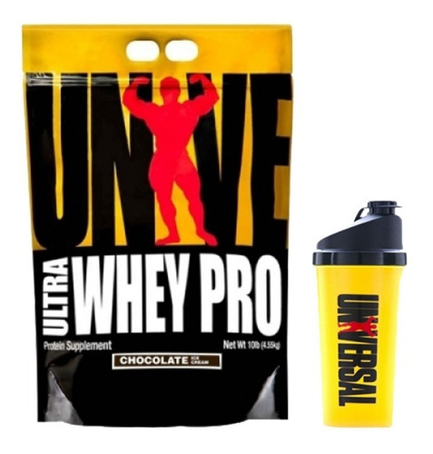Universal Ultra Whey Pro 10lb + Vaso Pura Proteina Importada