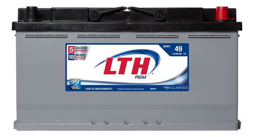 Bateria Lth Agm Para Bmw X6 2012 3.0 Litros Tecnologia Powerframe (70% Mas Flujo Electrico) Envio Gratis