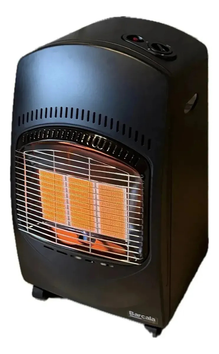 Calefactor a gas Barcala P821 con conexión: gas envasado - negro