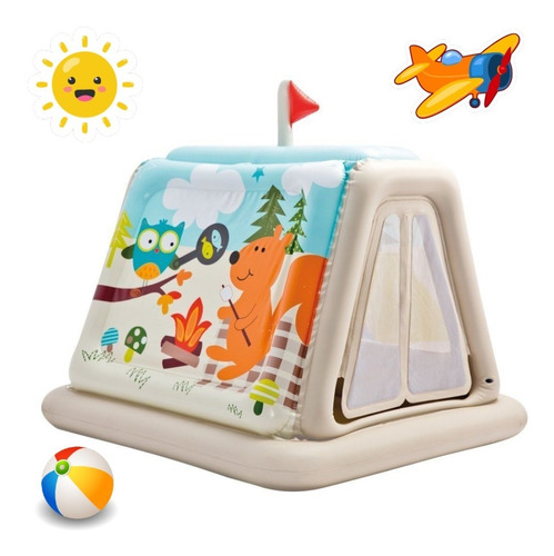 Casita Inflable Animales Para Niños 127x112x116 Cm Intex 