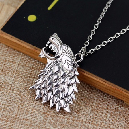 Colar Lobo Stark Game Of Thrones Jon Snow