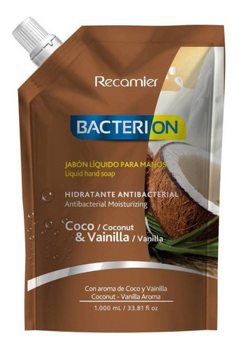 Bacterion Jabon Antibacterial Coco 1000ml