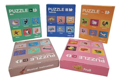 Rompecabezas Puzzle 6 Modelos Infantil