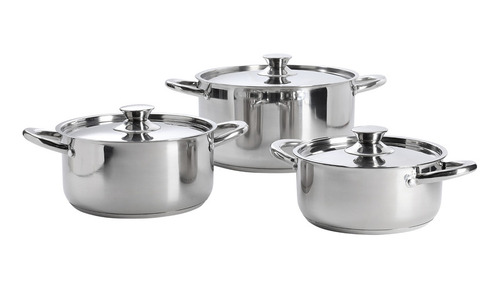 Set Bateria De Cocina 8 Piezas Acero Inoxidable Coc12