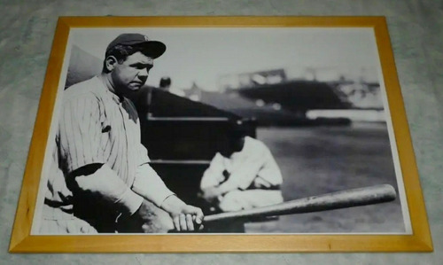 Cuadro Enmarcado De Babe Ruth / Ny Yankees / A