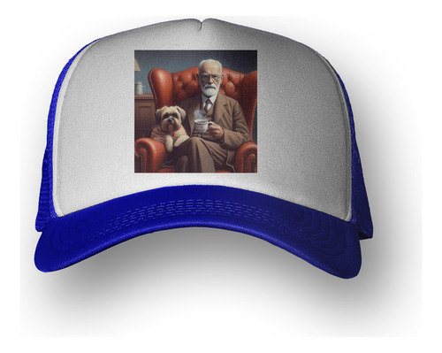 Gorra  Freud Psicologo Perro Sillon Cafe Paz