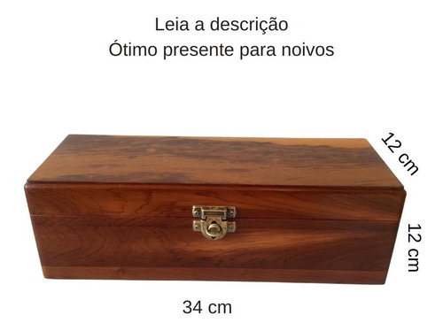 Lembrancinha De Casamento, Caixa De Madeira, Vinho E Cadeado