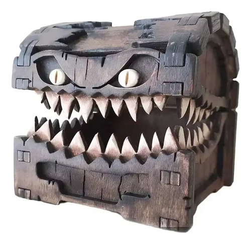 Cofre Madera - Monstruo Mimico Calabozos Y Dragones Frieren