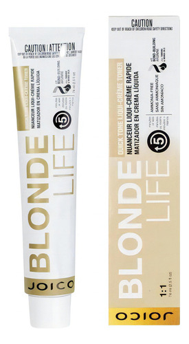  Coloração Joico Blonde Life Quick Tone Liquidcreme Toner74ml Tom violet violeta