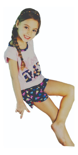 6388. Pijama De  Nenas Estampado Jersey. Talle Comun