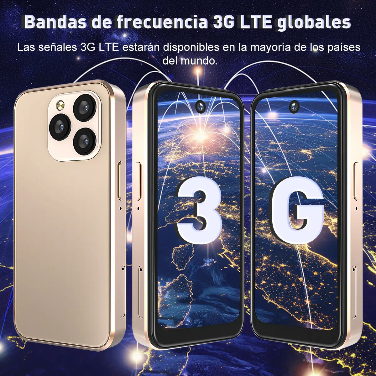 YUANSHEN Teléfono Mini 3.8 Pulgadas Hd Pantalla 4gb Ram 64gb Rom Dual Sim 4000mah Android 11.0 Dual Cámara 8mp+5mp Wifi Smartphone