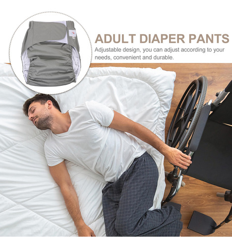 1 Pañal Grande Para Adultos, Reutilizable Y Lavable, Ajustab