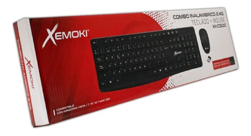 Imagen 5 de 7 de Combo Teclado Y Mouse Inalámbrico 2.4ghz Usb Xemoki Xk-c500