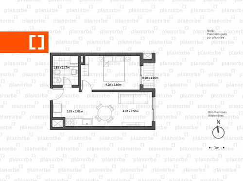 Venta De Apartamento Obra Construcción 1 Dormitorio En Palermo, Ventura Soho Unidad 415
