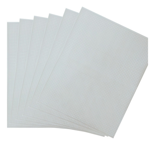 Malla Plástica Tejido Bordado Manualidades Rectangular 6pzs
