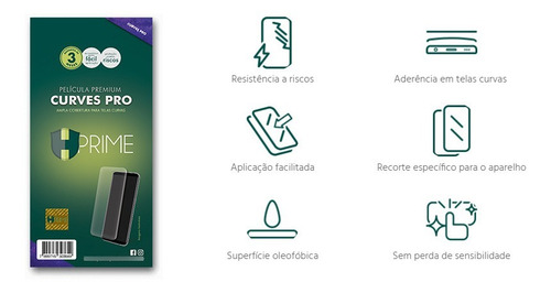 Imagem 2 de 2 de Película Curves Pro De Gel Hprime Motorola Moto Edge Plus