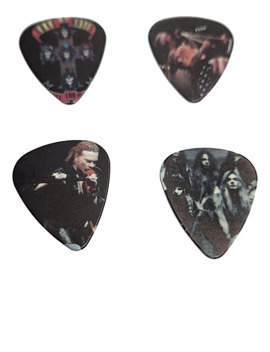 Kit 10 Palhetas Guns N´roses Guita Violão Ukulele Baixo