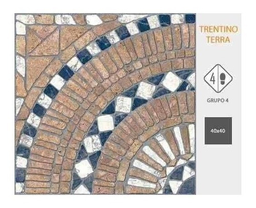 Cerámica Cortines Trentino Terra 40x40 1° Calidad Ceramisur