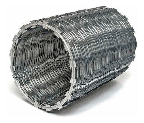 Imagem 4 de 4 de Kit 10m Concertina Protetor Perimetral Cerca Ouriço 30cm