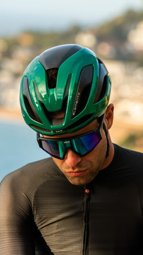 Casco De Ciclismo Kask Elemento Wg11 Color Verde Talla M