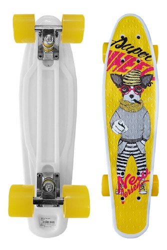 Skate Penny Board Patineta Yellow Dog Niños / Lhua