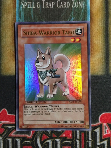 Yugioh Shiba Warrior Taro Artwork Nm