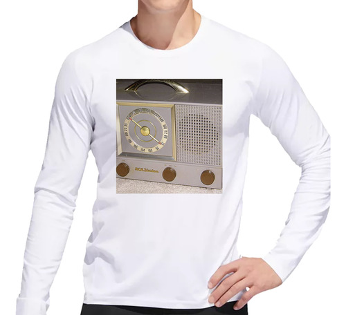 Remera Hombre Ml Cuadro Decorativo Radio Vintage Clasico P1