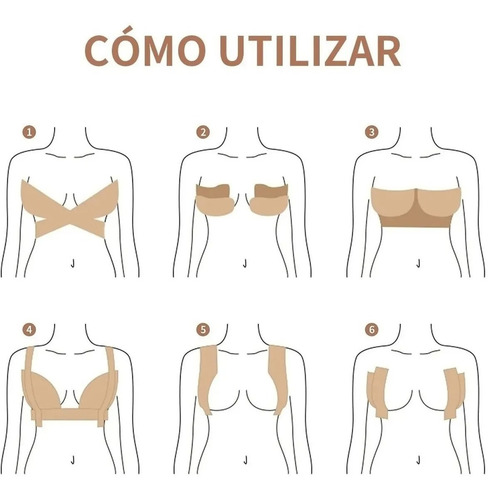 Imagen 7 de 7 de Cinta Modeladora Sostén Y Levanta Senos