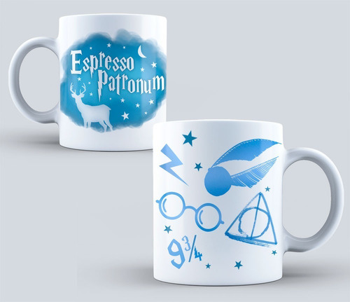 Taza Harry Potter Espresso Patronum / Cerámica 330 Ml.