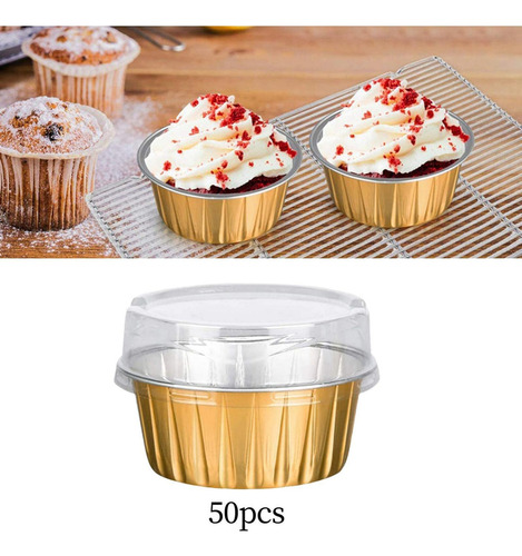 Cw Tazas Desechables Para Hornear Con Tapas, Envoltorios,
