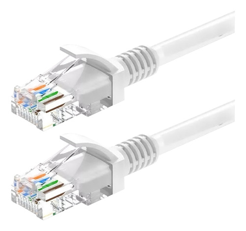 Cable De Red Blanco Cat 6e 3 Mts Consmo