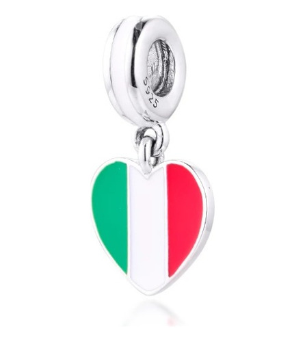 Pandora Dije Bandera Italia Original +kit De Regalo