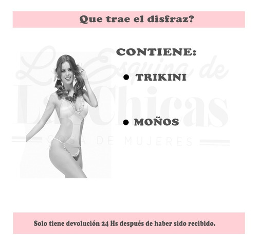 Imagen 3 de 7 de Disfraz Disfraces Bebota Bebe Lenceria Femenina 4bidden