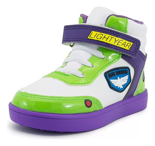 Imagen 3 de 6 de Tenis Bubble Gummers® Dorian Blanco/mor 14-19 Buzz Lightyear
