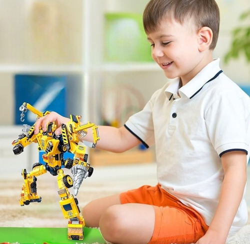 Bloques Construcción Transformer Auto Mini Bloques Niños